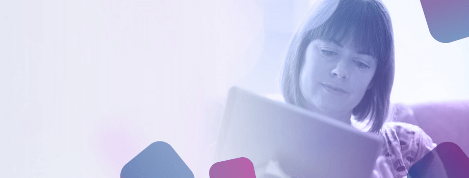Woman on tablet
