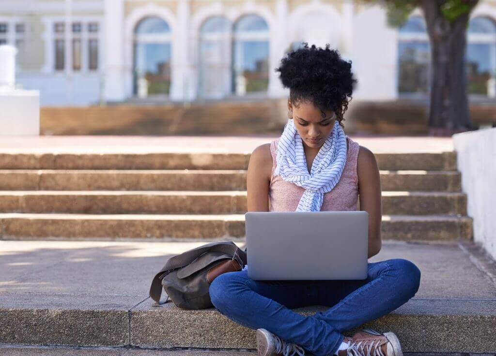 Woman on laptop